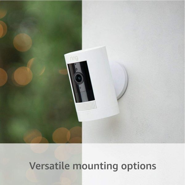Ring Stick Up Cam Battery Weather Resistant Outdoor Camera, Live View, Color Night Vision, Motion Alert, Works with Alexa - Image 4