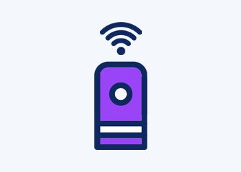 clipart icon of a smart speaker.