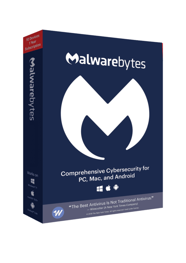 Malwarebytes 1 year subscription