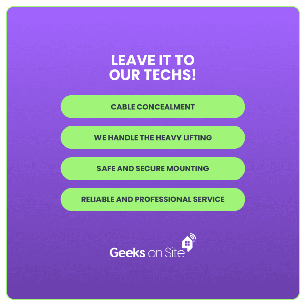 tv configuration features with geeks on site